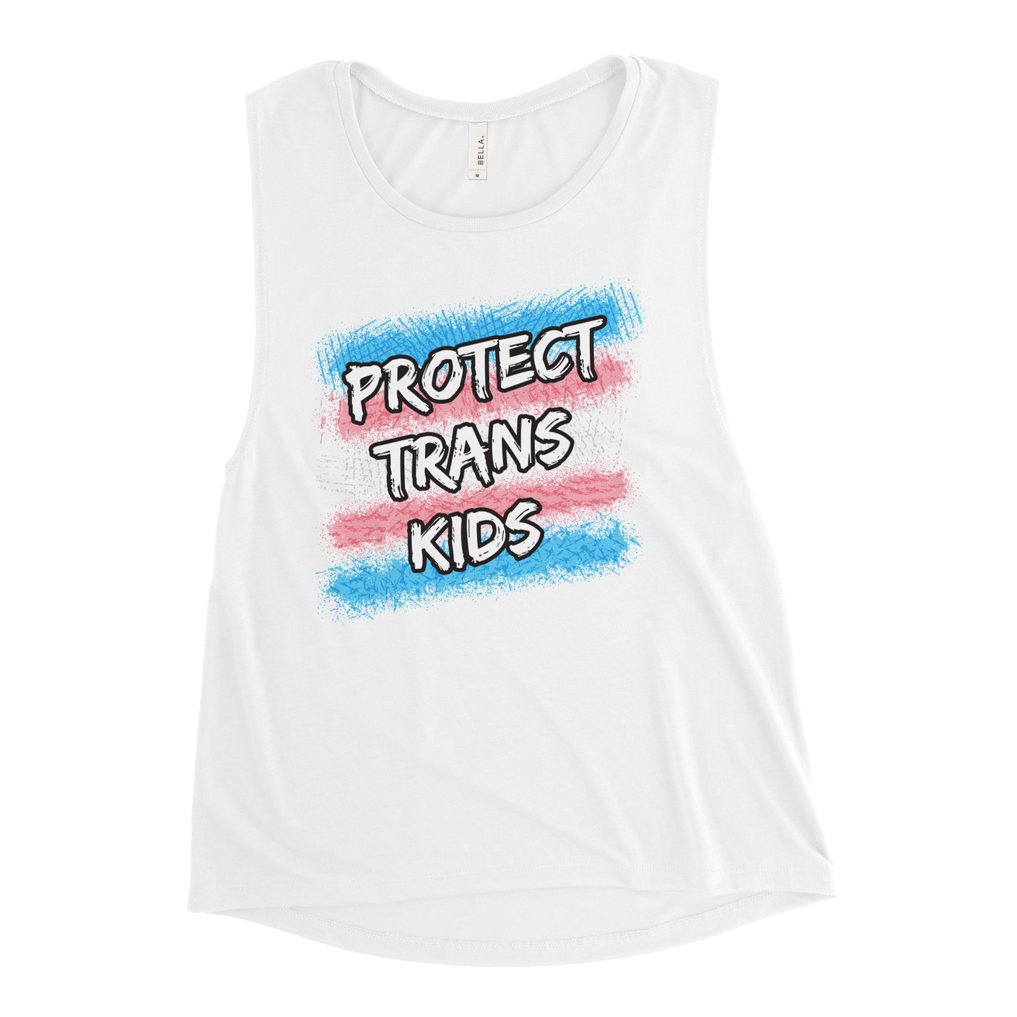 Protect Trans Kids Ladies’ Muscle Tank