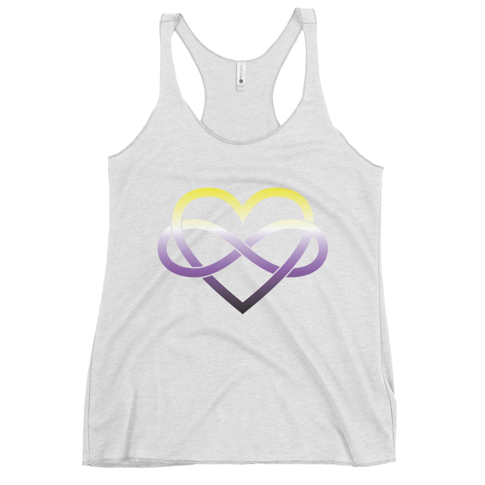 Polyamory Infinity Heart - Non-binary Women's Racerback Tank