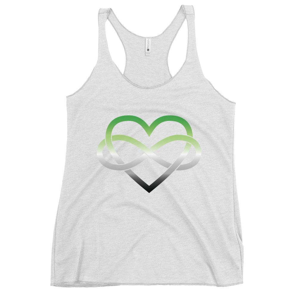 Polyamory Infinity Heart - Aromantic Women's Racerback Tank