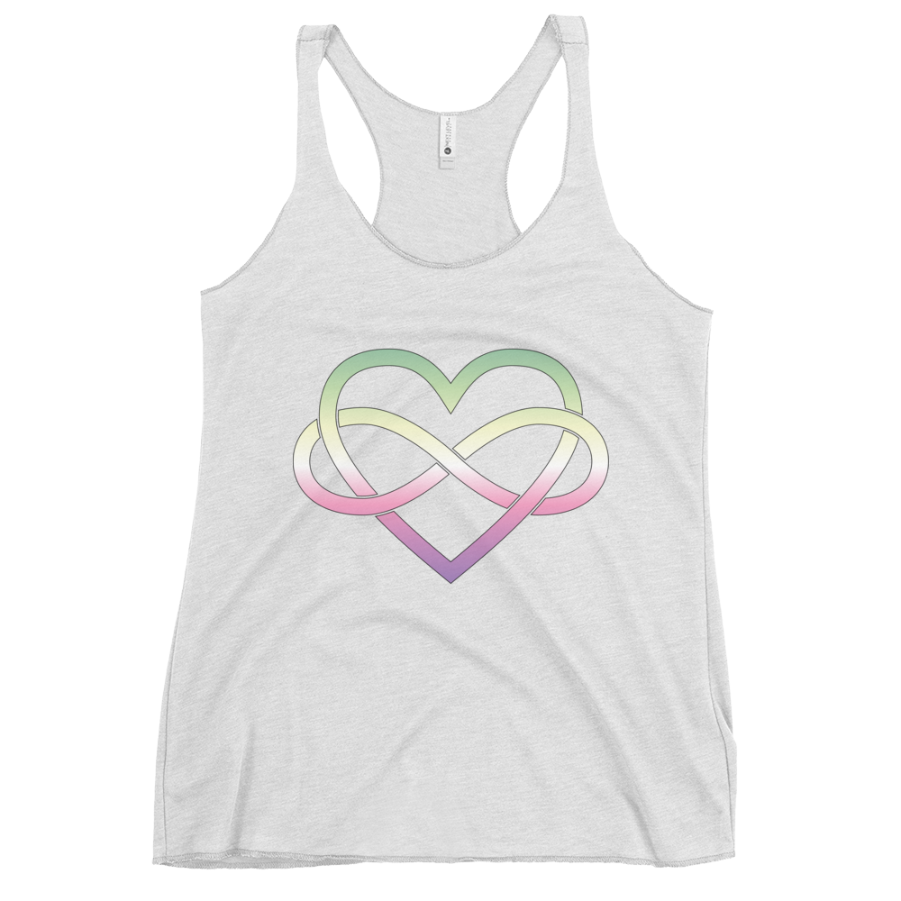 Polyamory Infinity Heart - Genderfae Women's Racerback Tank