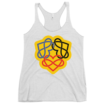 Poly Infinity Hearts Interlocked Women's Racerback Tank