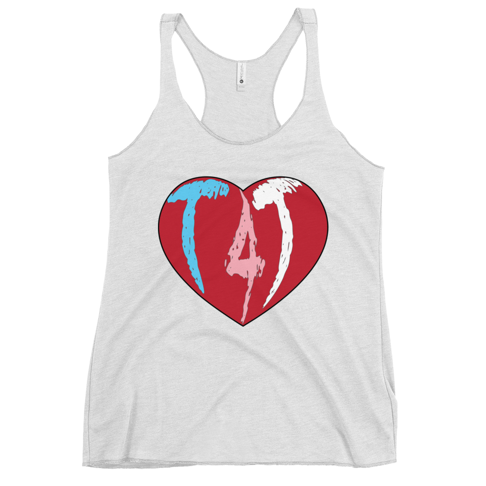 T4T Heart Women's Racerback Tank