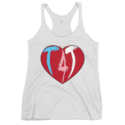 T4T Heart Women's Racerback Tank