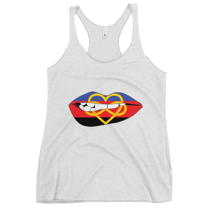 Biting Lips - Polyamory Flag Women's Racerback Tank