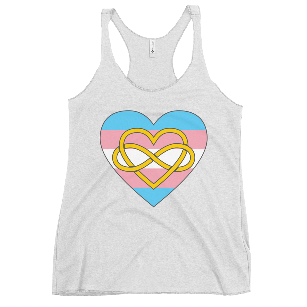 Polyamory Infinity Heart Trans Pride Women's Racerback Tank