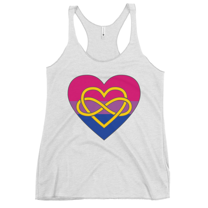 Polyamory Infinity Heart Bisexual Pride Women's Racerback Tank