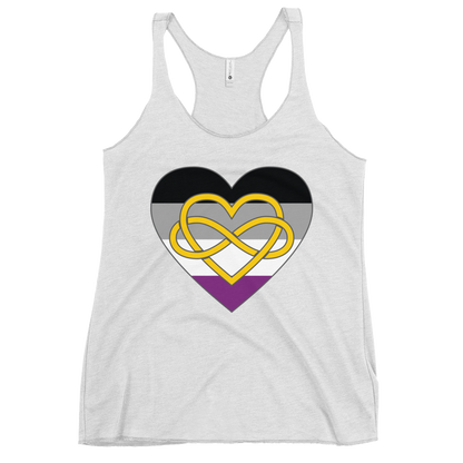 Polyamory Infinity Heart Asexual Pride Women's Racerback Tank