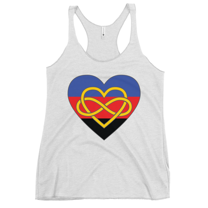 Polyamory Infinity Heart Pride Women's Racerback Tank