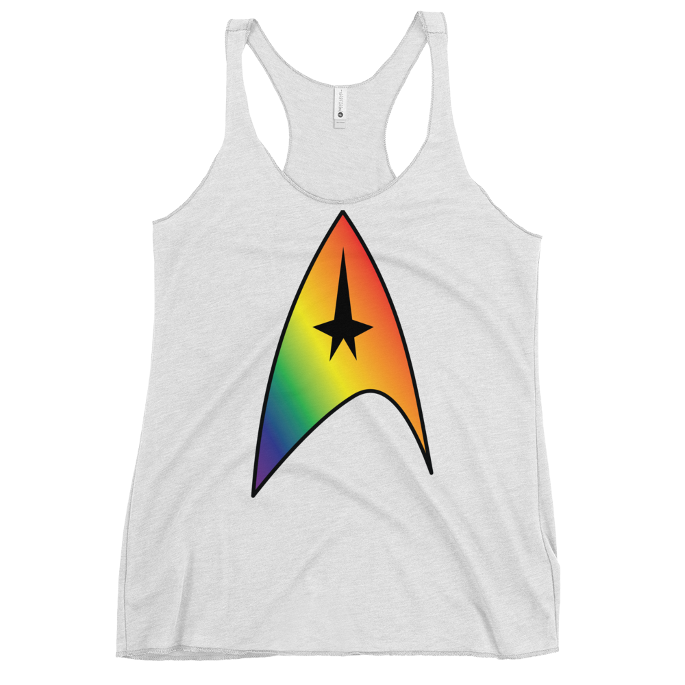 Starfleet Insignia - Rainbow Pride Women's Racerback Tank