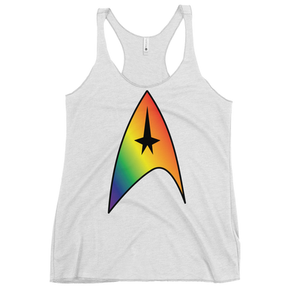 Starfleet Insignia - Rainbow Pride Women's Racerback Tank