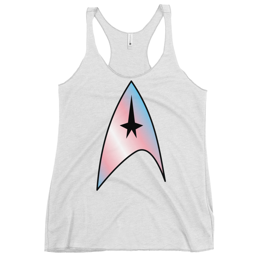 Starfleet Insignia - Trans Pride Women's Racerback Tank