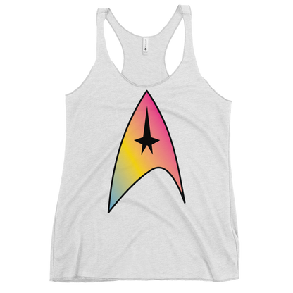 Starfleet Insignia - Pansexual Pride Women's Racerback Tank