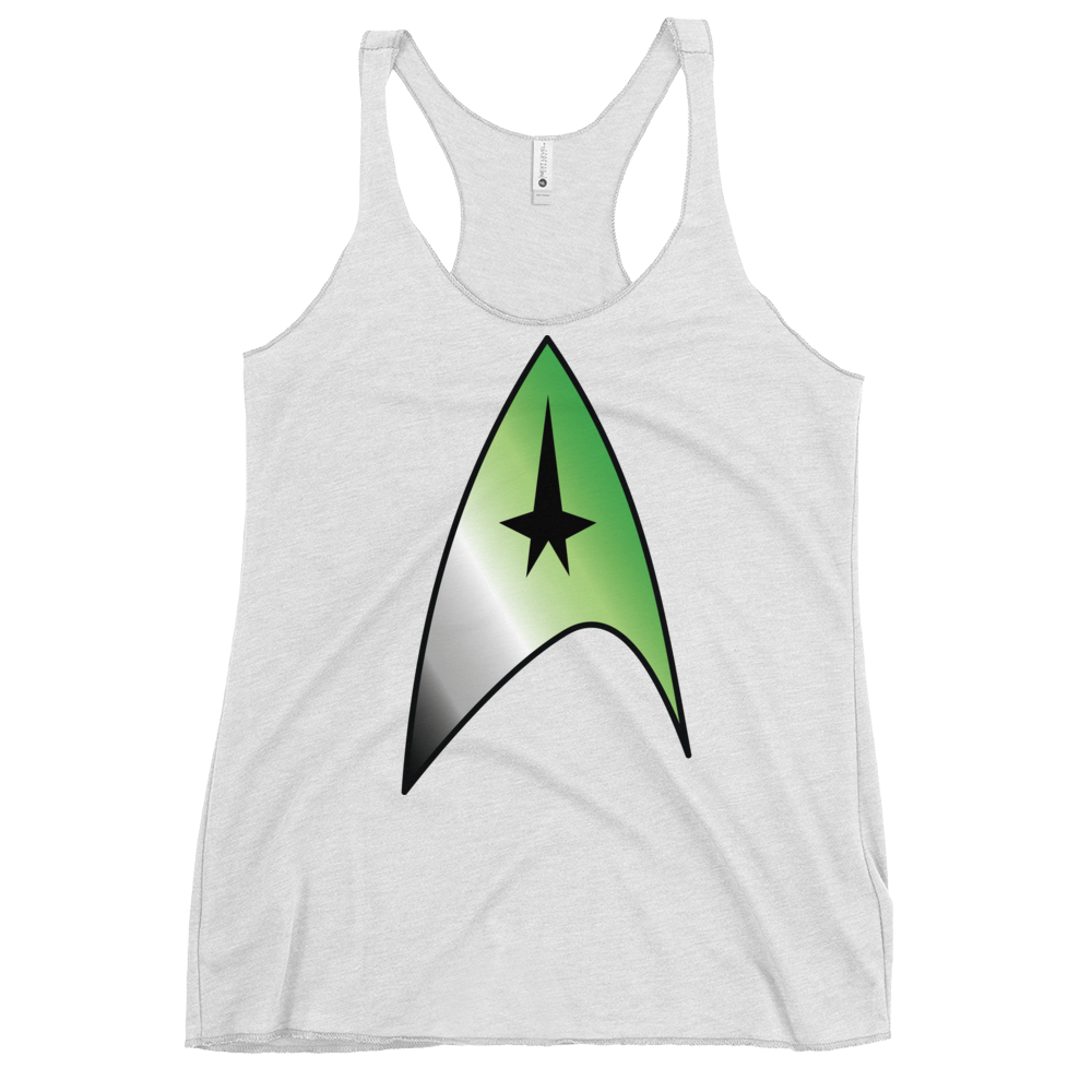 Starfleet Insignia - Aromantic Pride Women's Racerback Tank