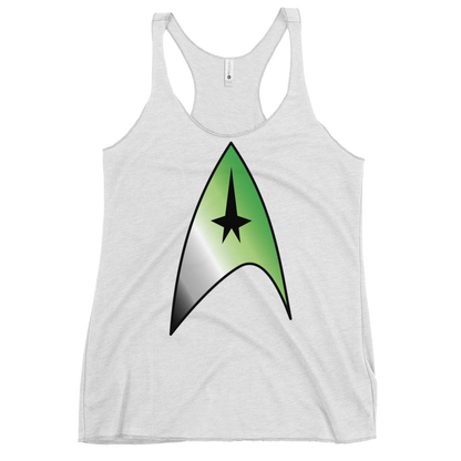 Starfleet Insignia - Aromantic Pride Women's Racerback Tank