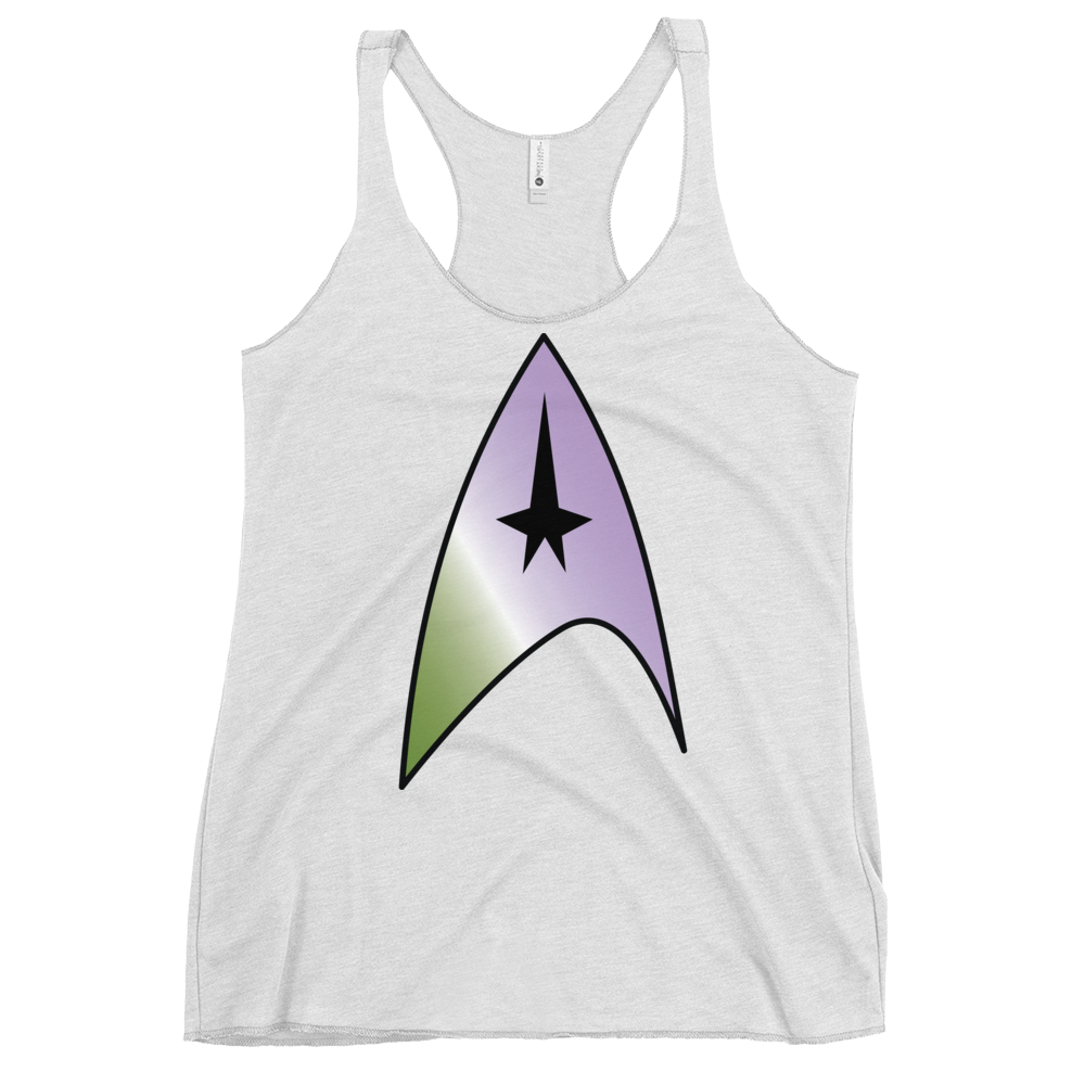 Starfleet Insignia - Genderqueer Pride Women's Racerback Tank