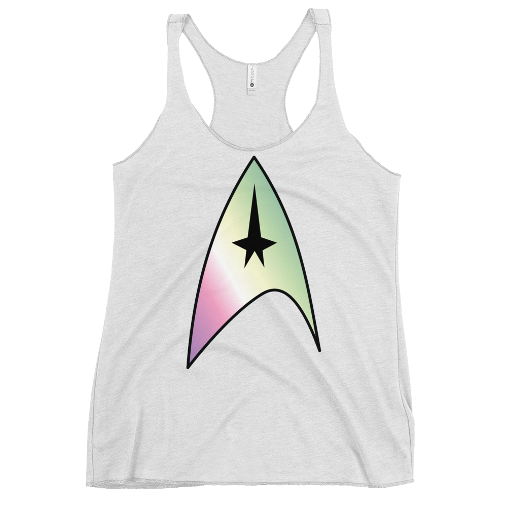 Starfleet Insignia - Genderfae Pride Women's Racerback Tank