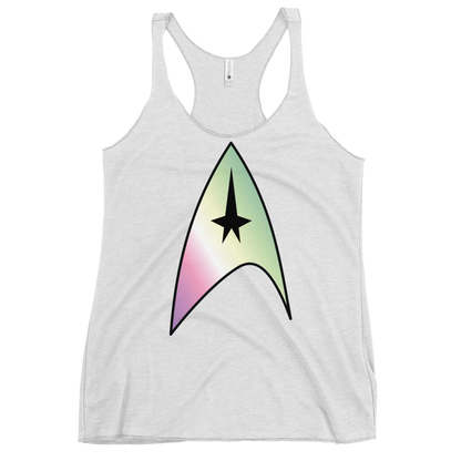 Starfleet Insignia - Genderfae Pride Women's Racerback Tank