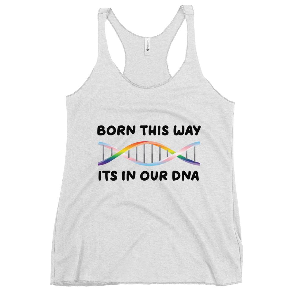 Born This Way - Rainbow/Trans Women's Racerback Tank