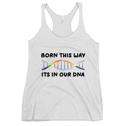 Born This Way - Rainbow/Trans Women's Racerback Tank