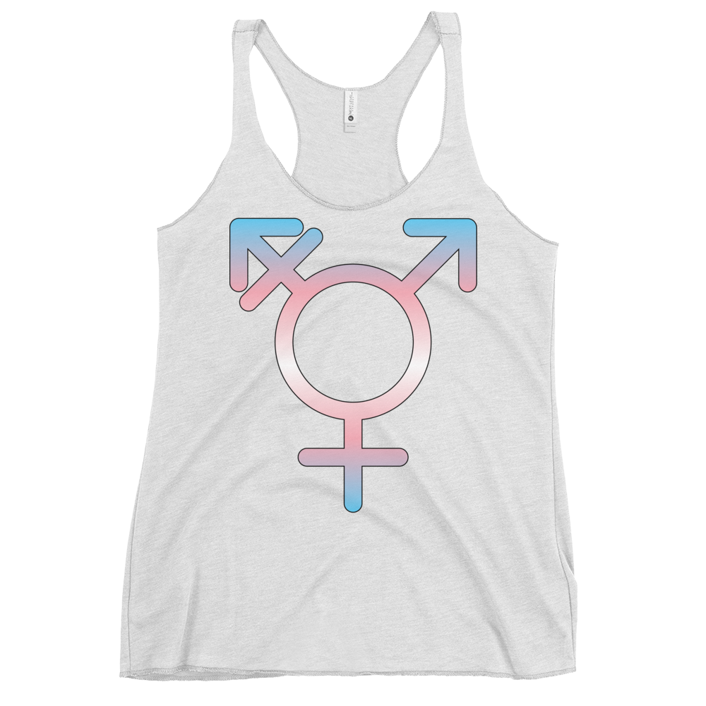 Transgender Symbol - Trans Pride Women's Racerback Tank