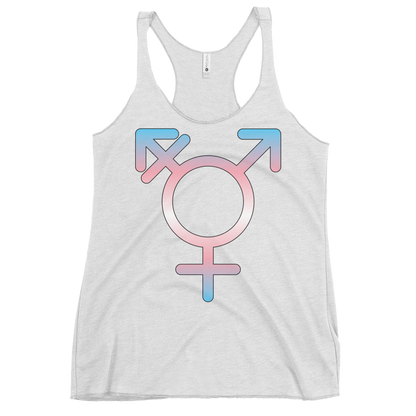 Transgender Symbol - Trans Pride Women's Racerback Tank