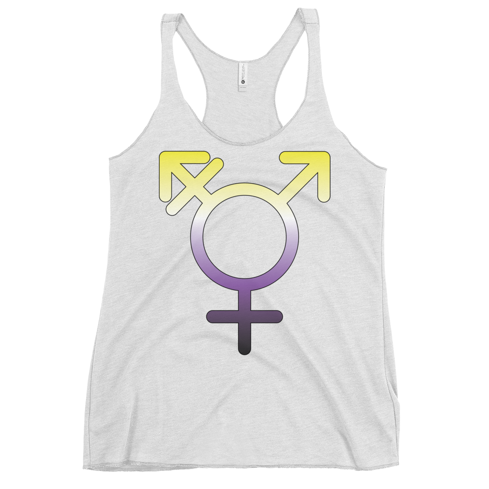 Transgender Symbol - Non-binary Pride Women's Racerback Tank