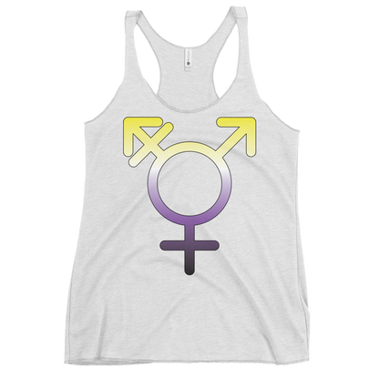 Transgender Symbol - Non-binary Pride Women's Racerback Tank