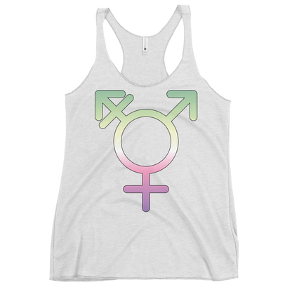 Transgender Symbol - Genderfae Pride Women's Racerback Tank