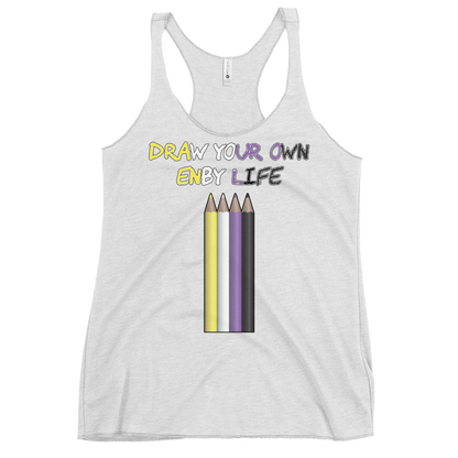 Draw Your Own Enby Life Women's Racerback Tank