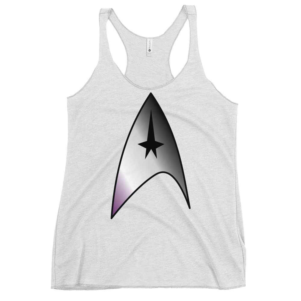 Starfleet Insignia - Asexual/Demisexual Pride Women's Racerback Tank