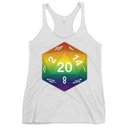 Pride Dice - Rainbow Women's Racerback Tank