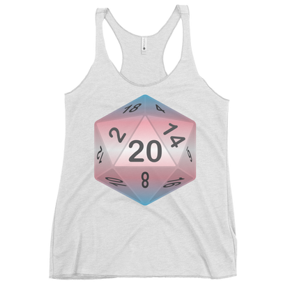 Pride Dice - Transgender Women's Racerback Tank