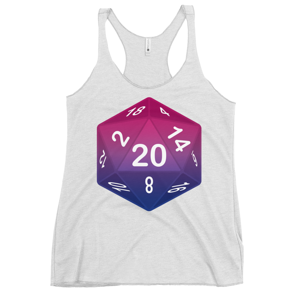 Pride Dice - Bisexual Women's Racerback Tank