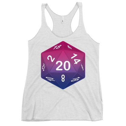 Pride Dice - Bisexual Women's Racerback Tank