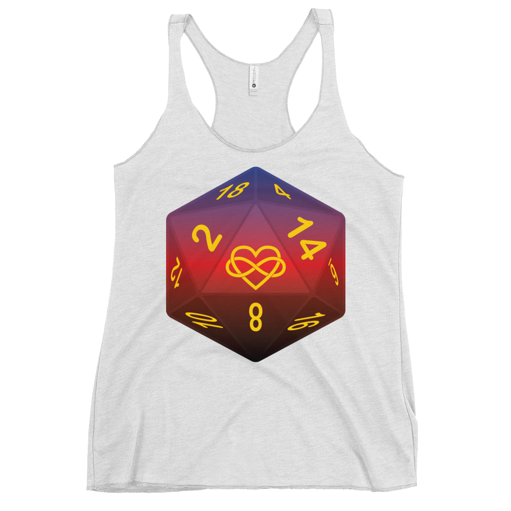 Pride Dice - Polyamory Women's Racerback Tank