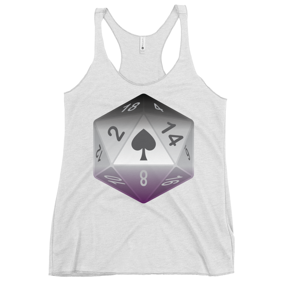 Pride Dice - Asexual Women's Racerback Tank