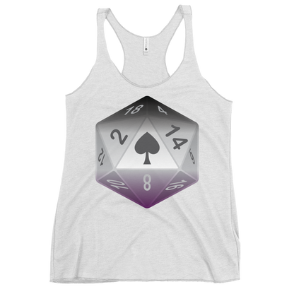 Pride Dice - Asexual Women's Racerback Tank