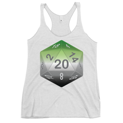 Pride Dice - Aromantic Women's Racerback Tank