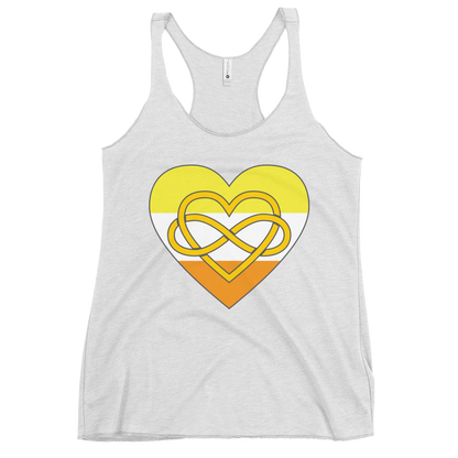 Polyamory Infinity Heart Maverique Pride Women's Racerback Tank