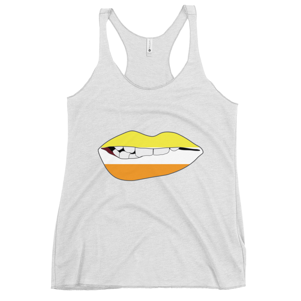 Biting Lips - Maverique Flag Women's Racerback Tank