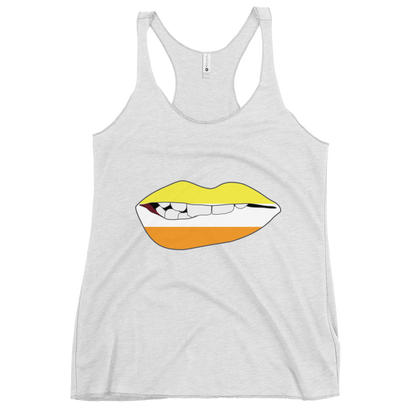 Biting Lips - Maverique Flag Women's Racerback Tank