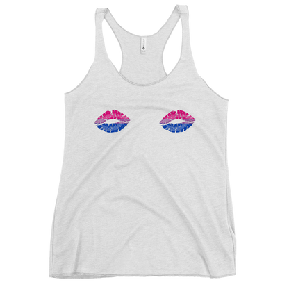 Bi Boob Kisses Women's Racerback Tank