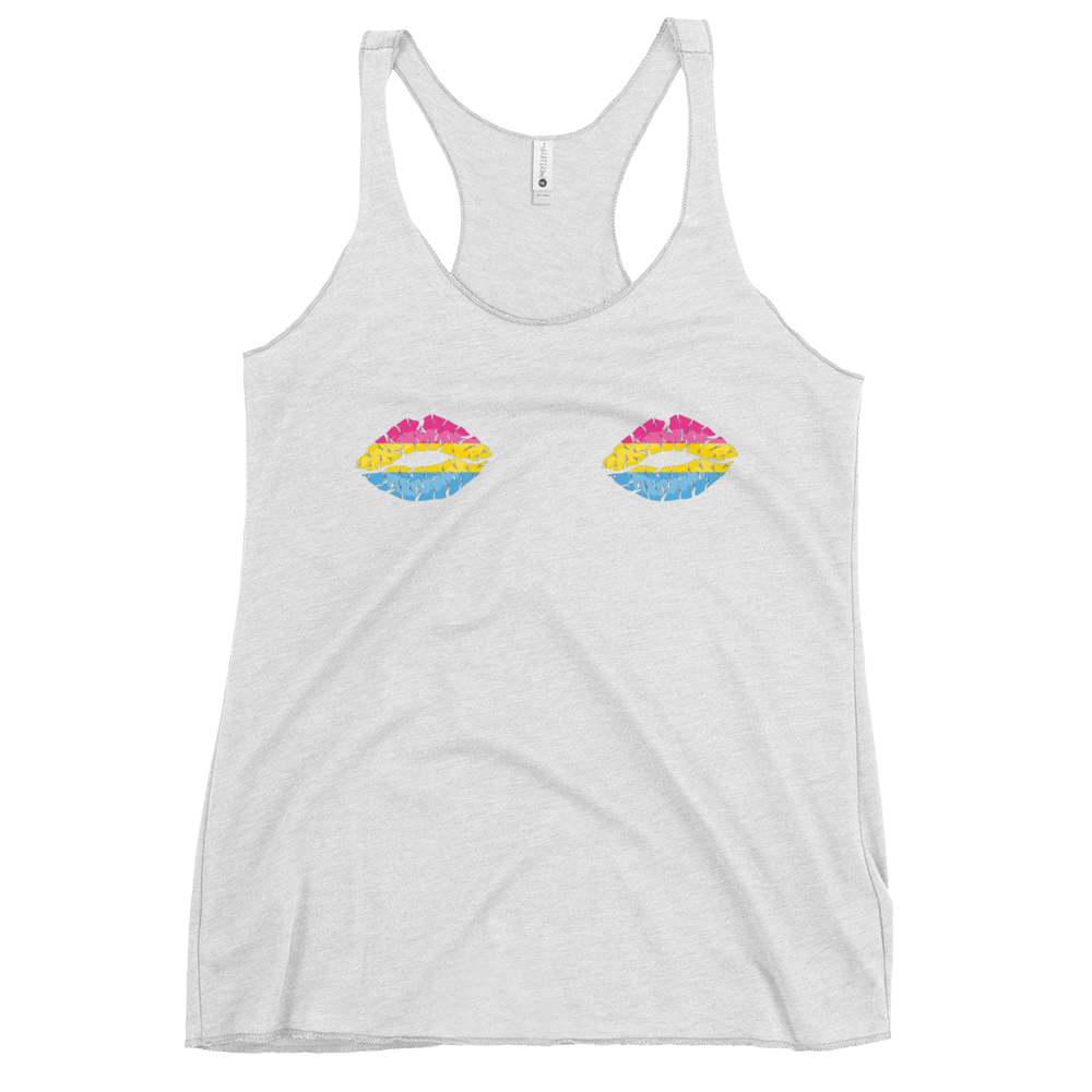 Pan Boob Kisses Women's Racerback Tank