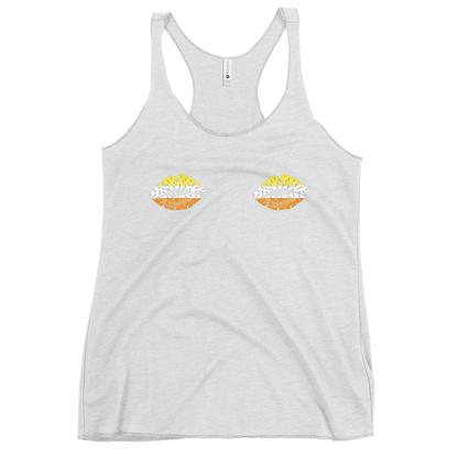 Maverique Boob Kisses Women's Racerback Tank