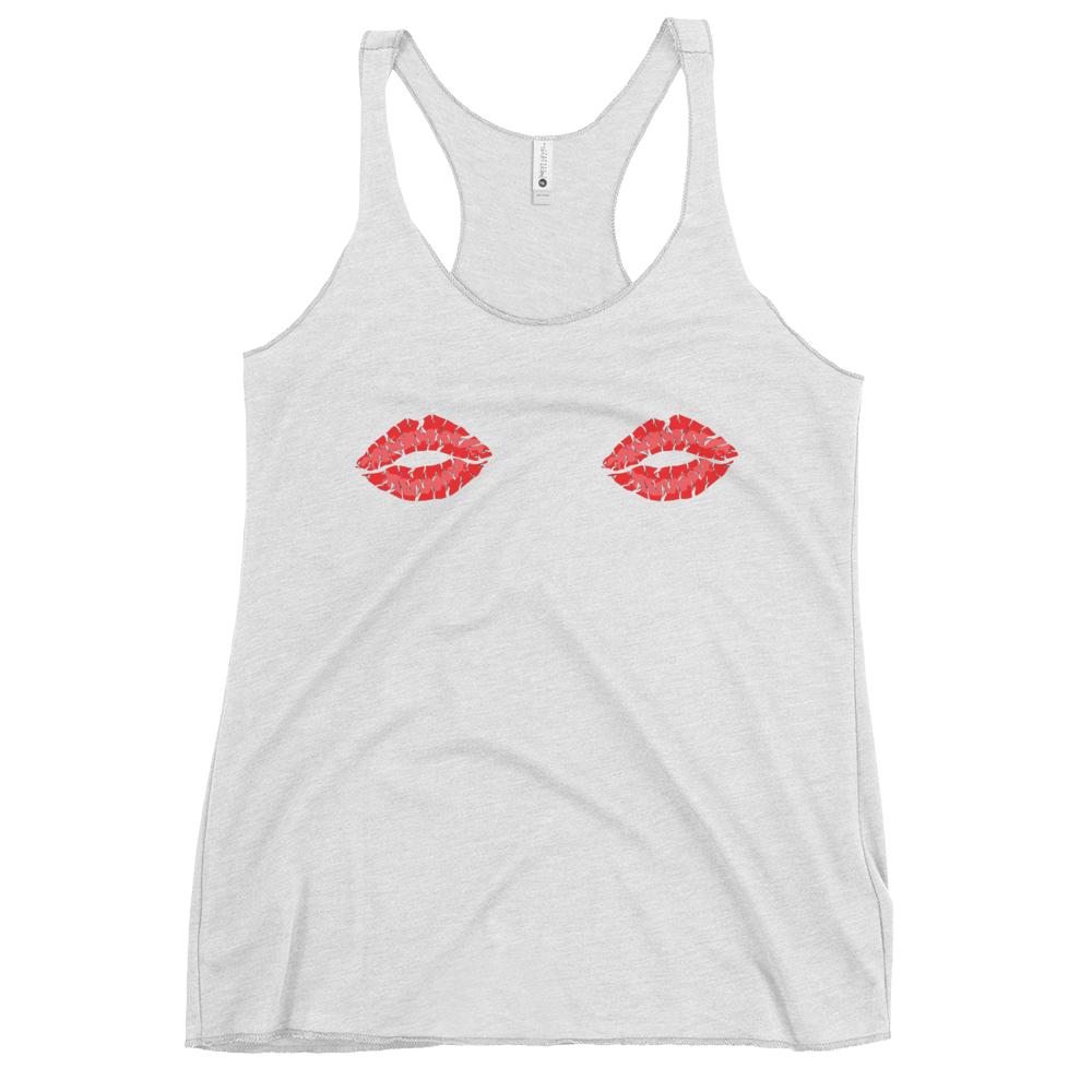 Boob Kisses Women's Racerback Tank