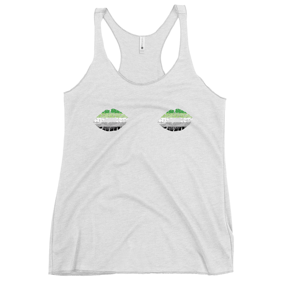 Aro Boob Kisses Women's Racerback Tank