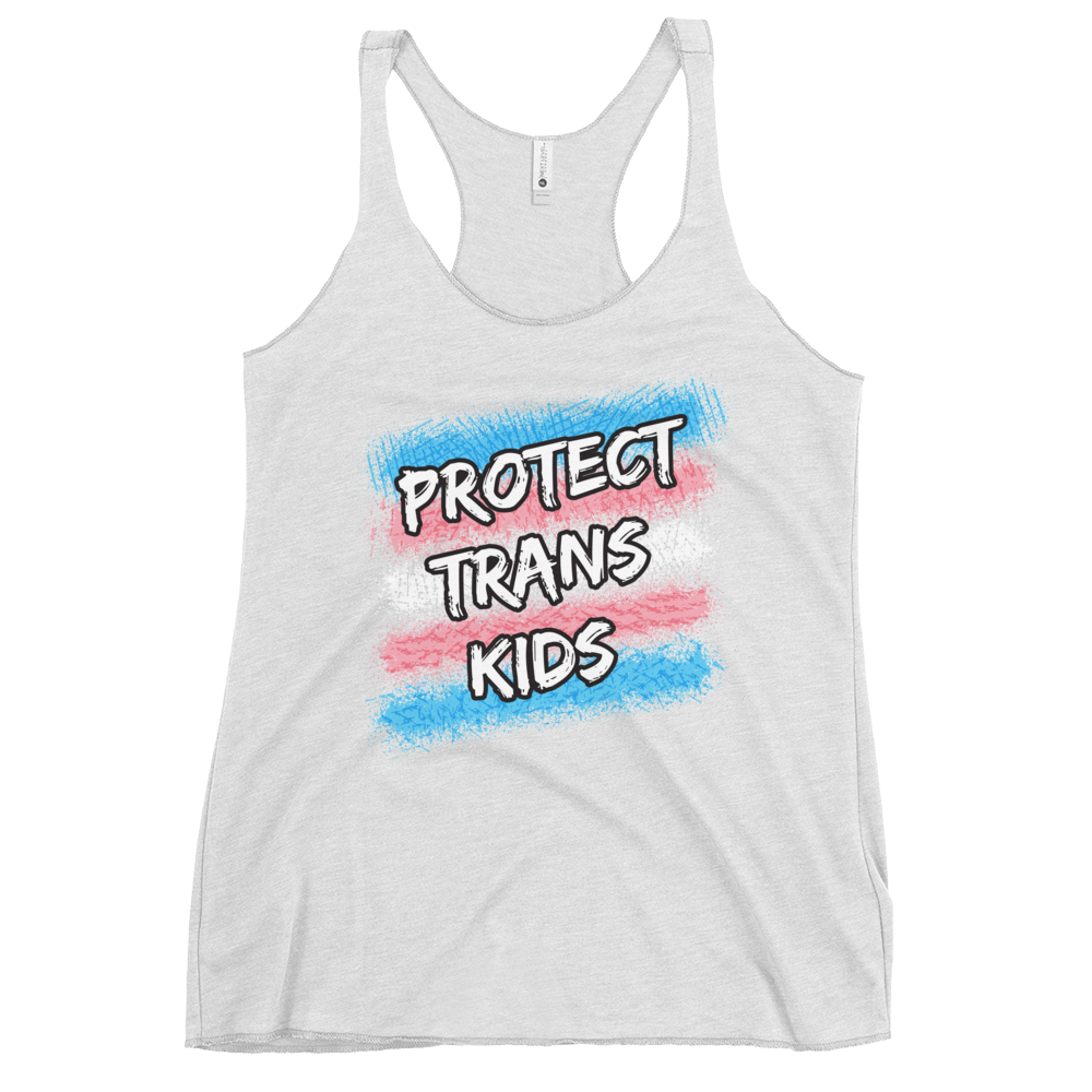 Protect Trans Kids Women's Racerback Tank