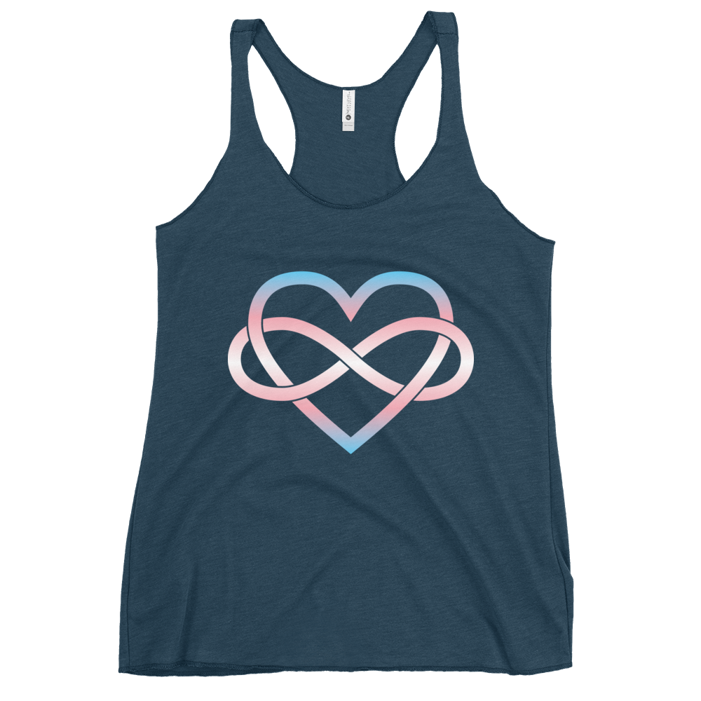 Polyamory Infinity Heart - Trans Women's Racerback Tank