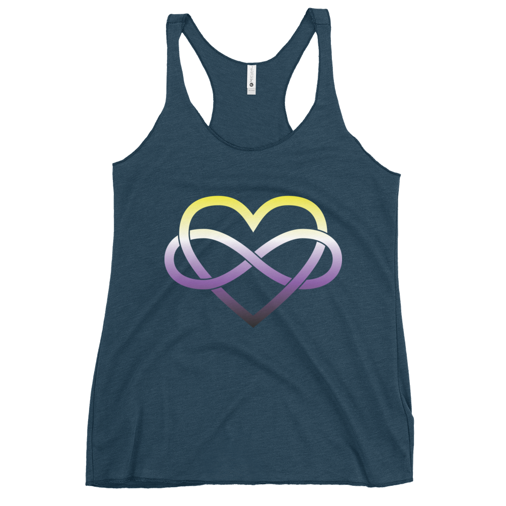 Polyamory Infinity Heart - Non-binary Women's Racerback Tank