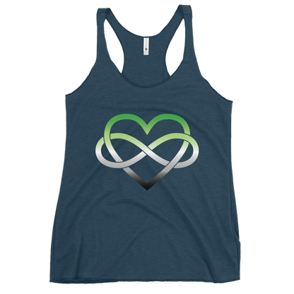 Polyamory Infinity Heart - Aromantic Women's Racerback Tank